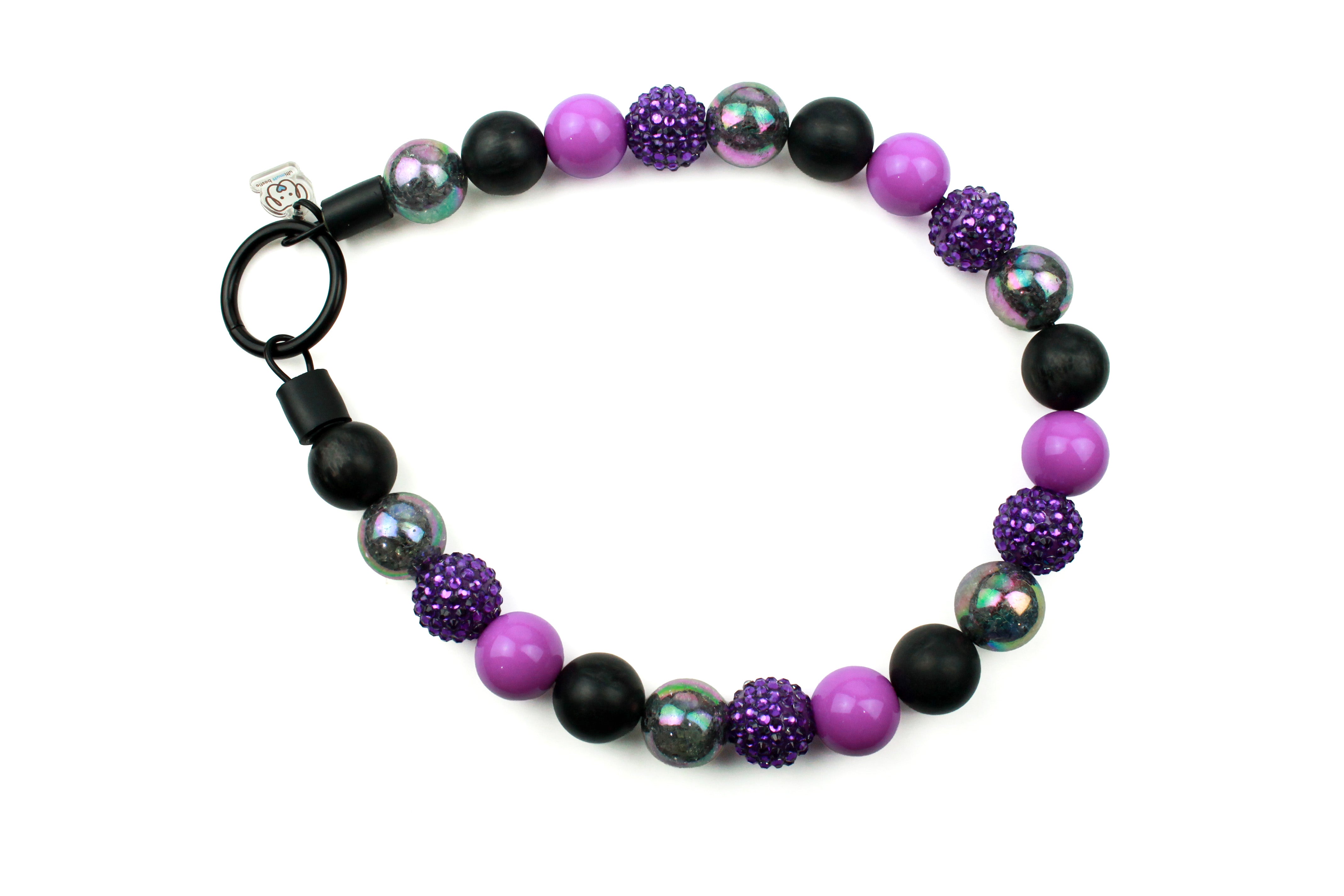 Raven Moon Bead Dog Collar