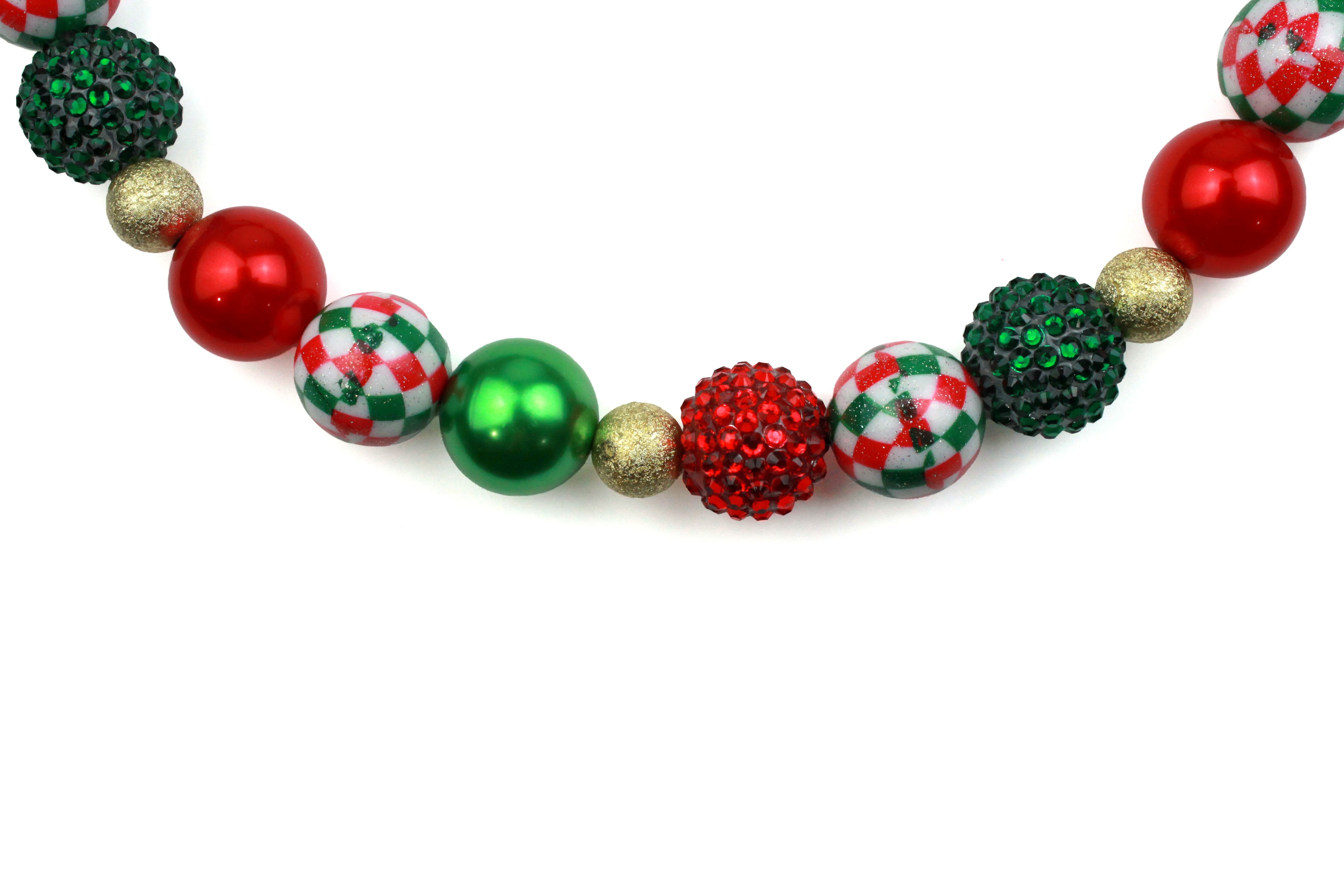 Retro Noel Bead Dog Collar