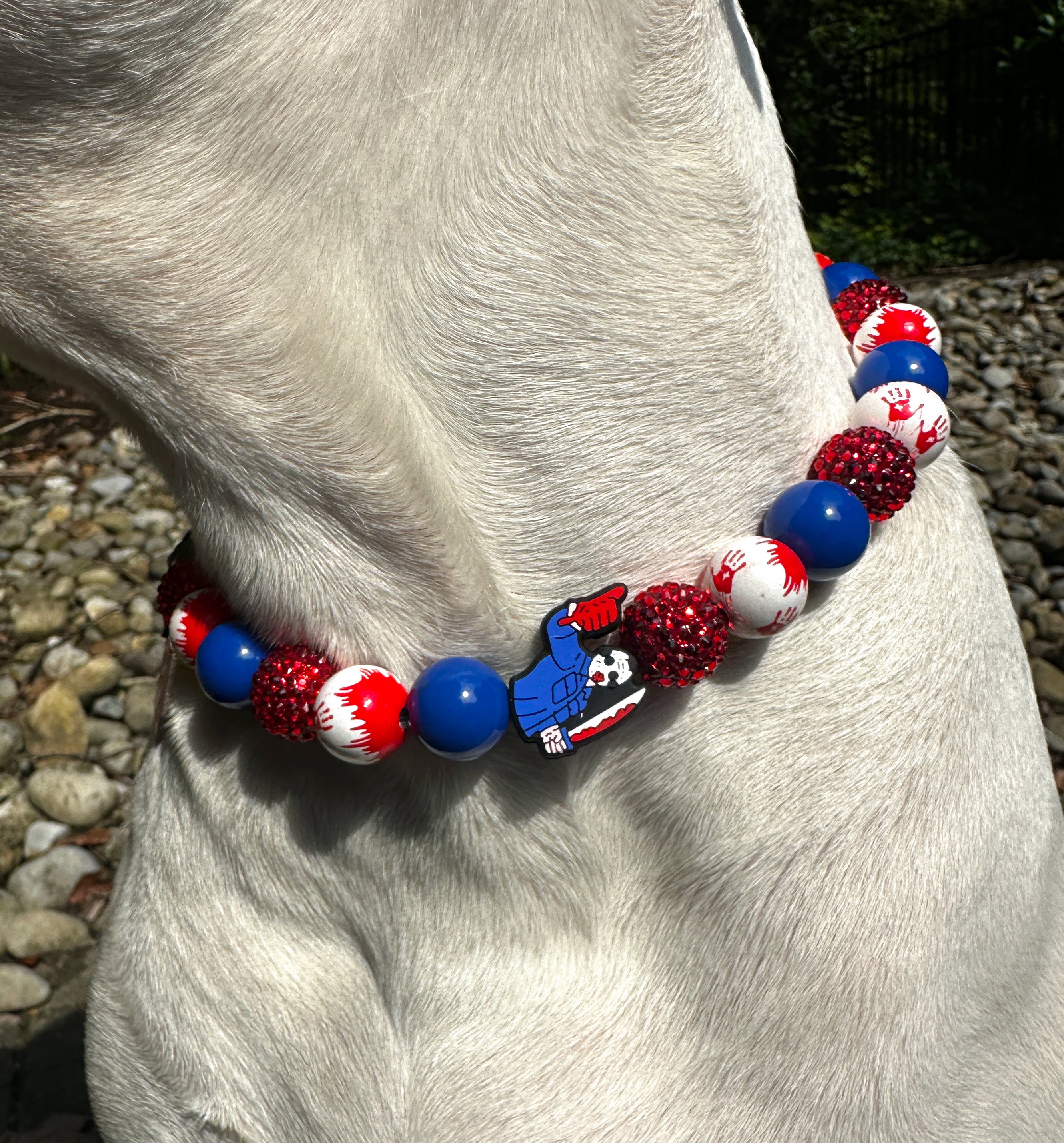Slasher Season Bead Dog Collar