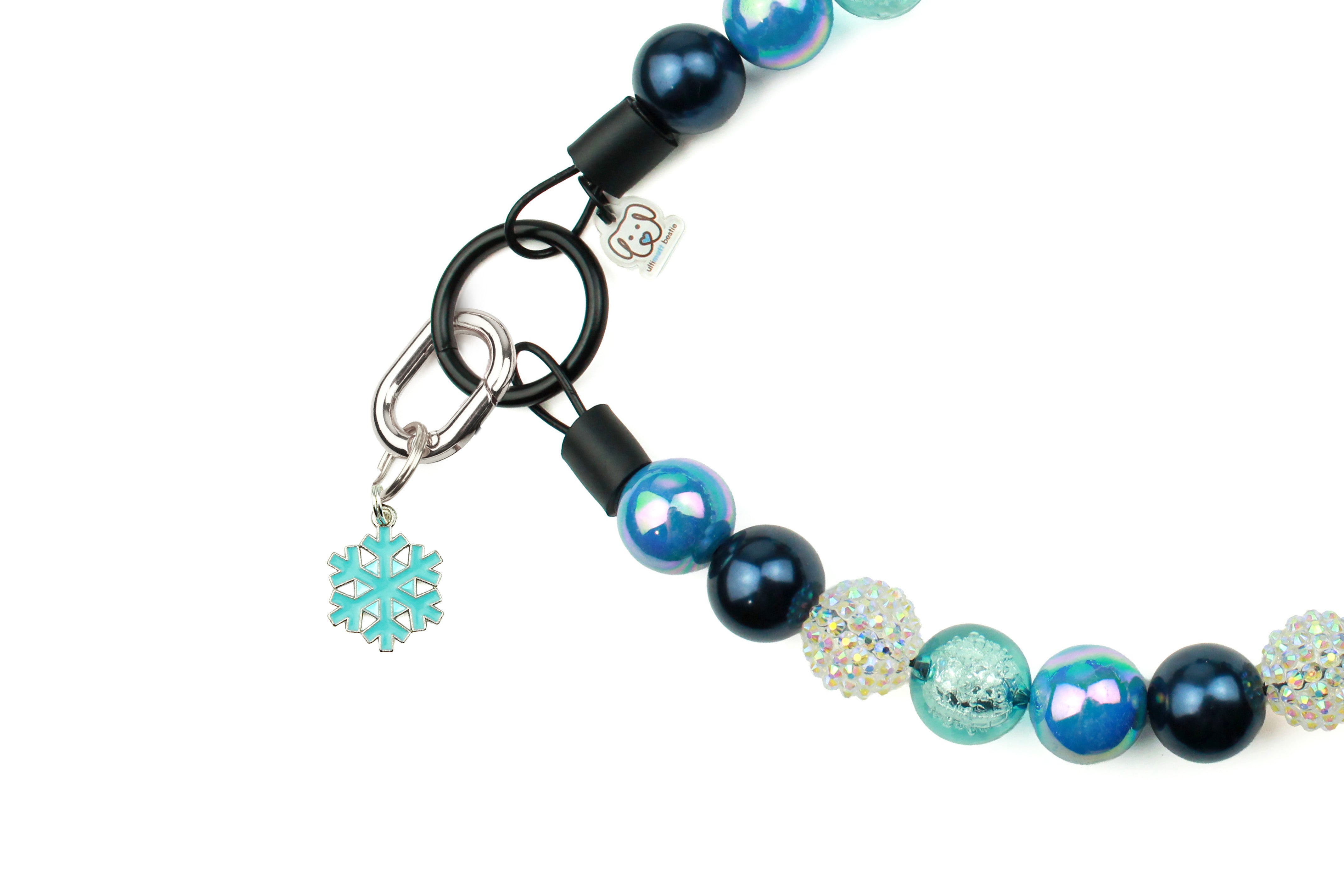 Blue Snowflake Collar Charm