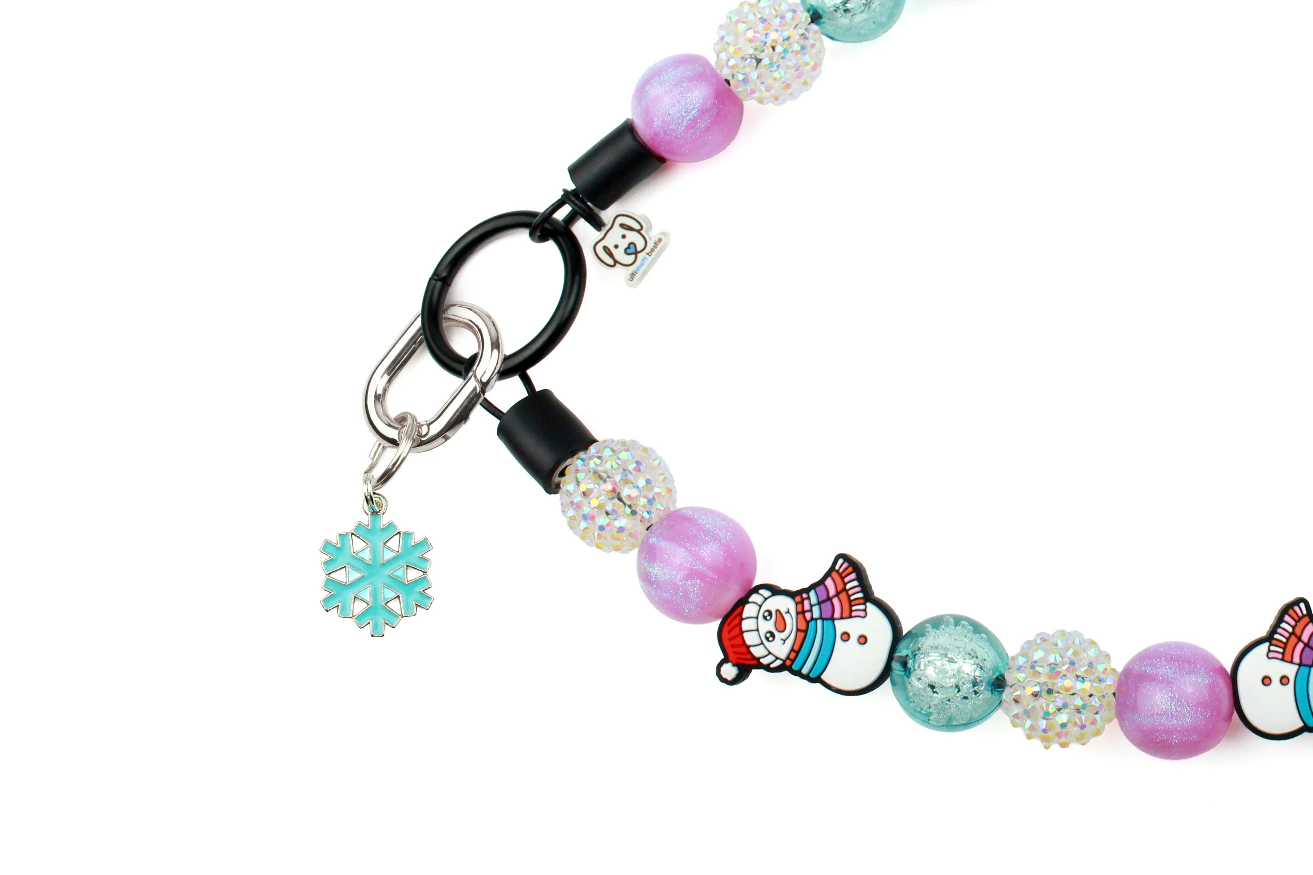 Blue Snowflake Collar Charm