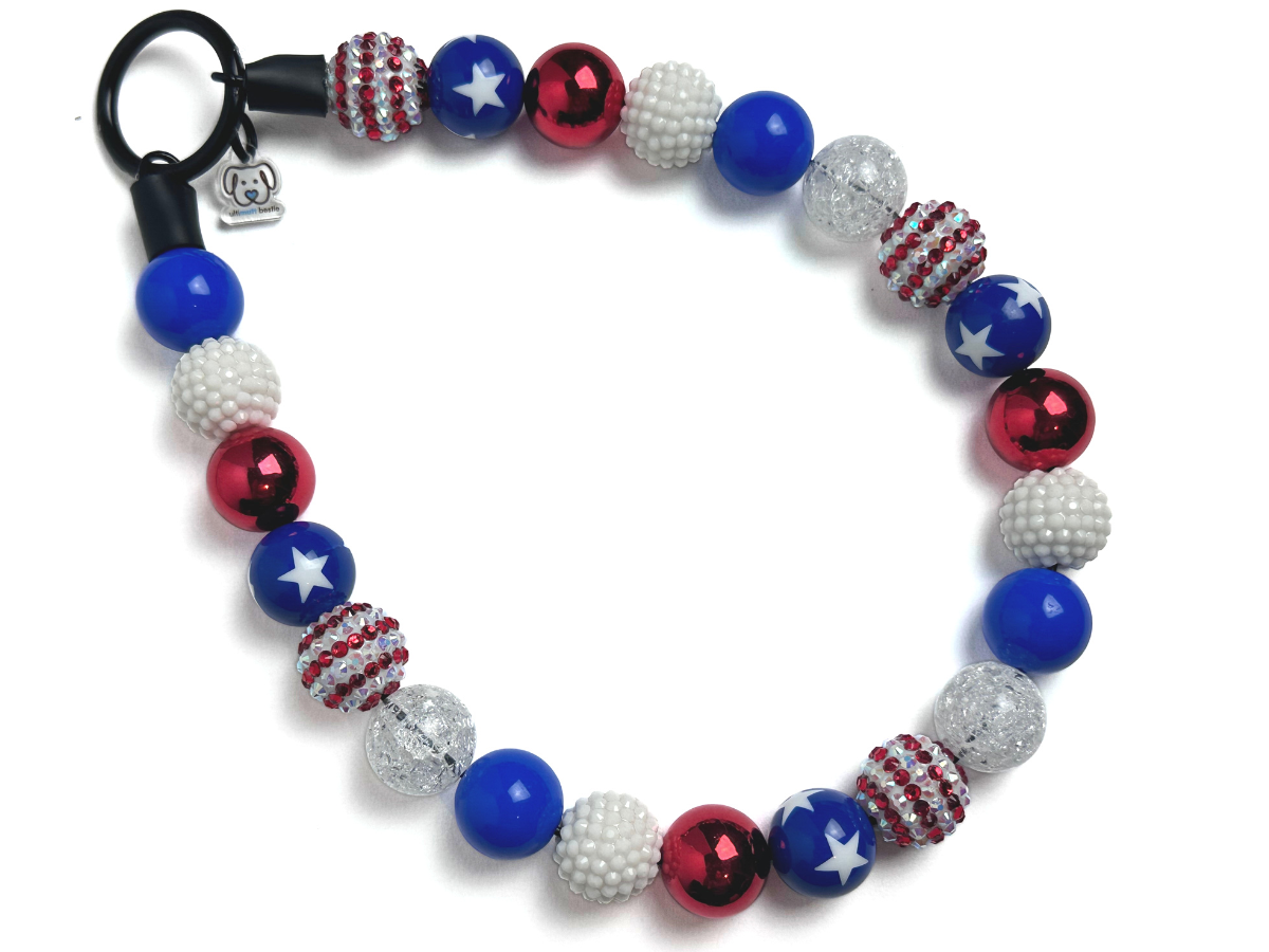 Sweet Liberty Bead Dog Collar