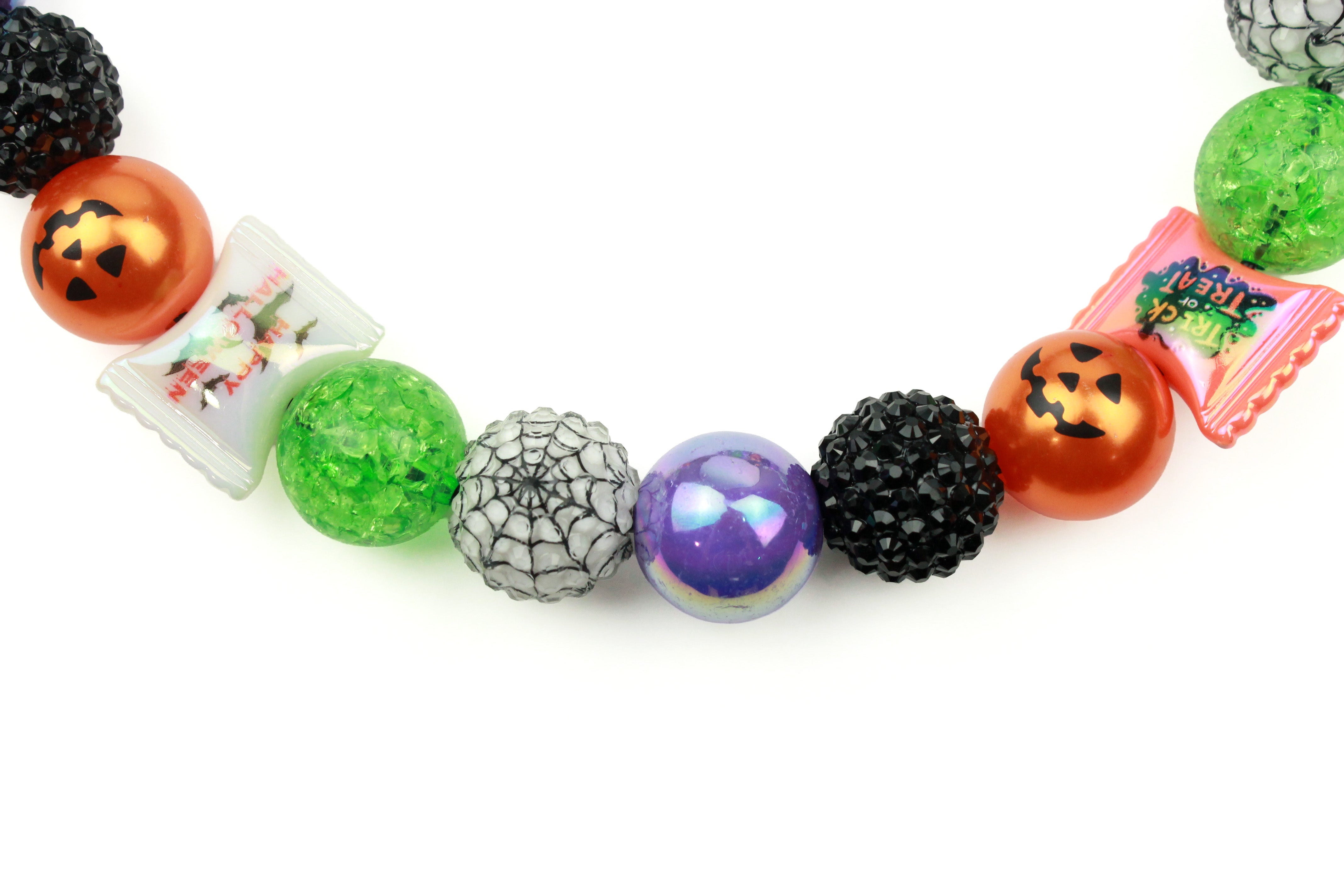 Trick or Treat Bead Dog Collar