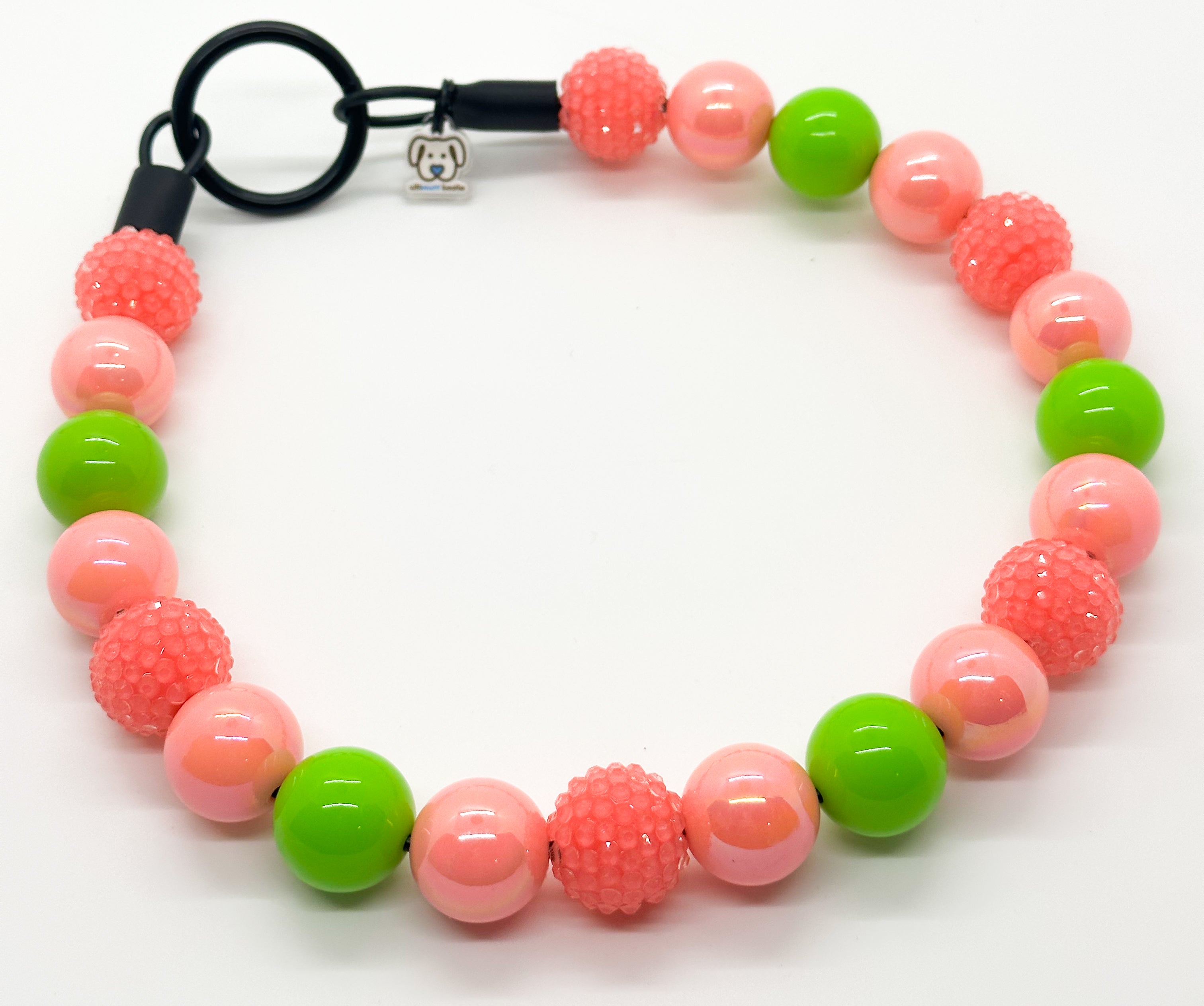 Watermelon Shimmer Bead Dog Collar