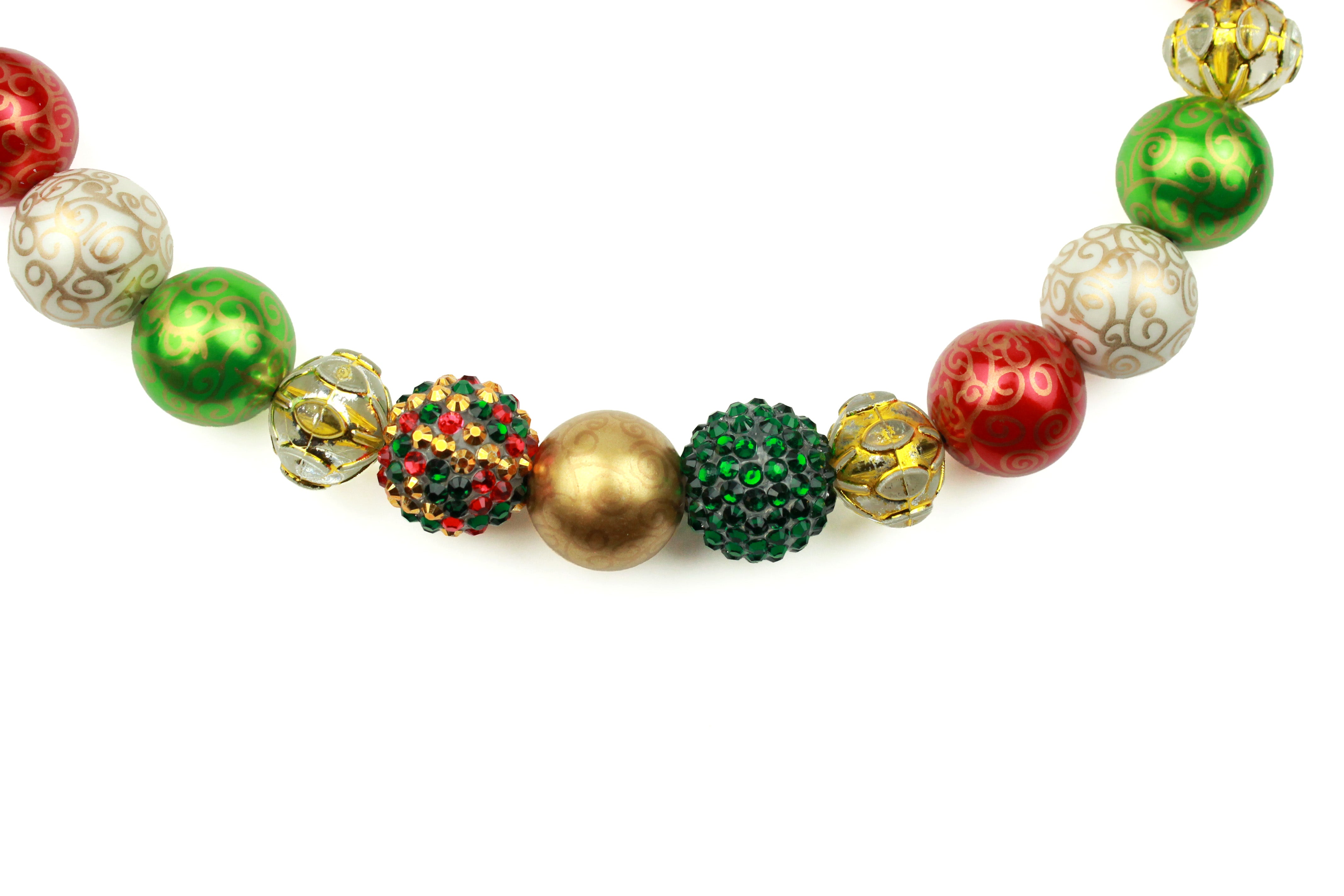 Vintage Ornaments Bead Dog Collar