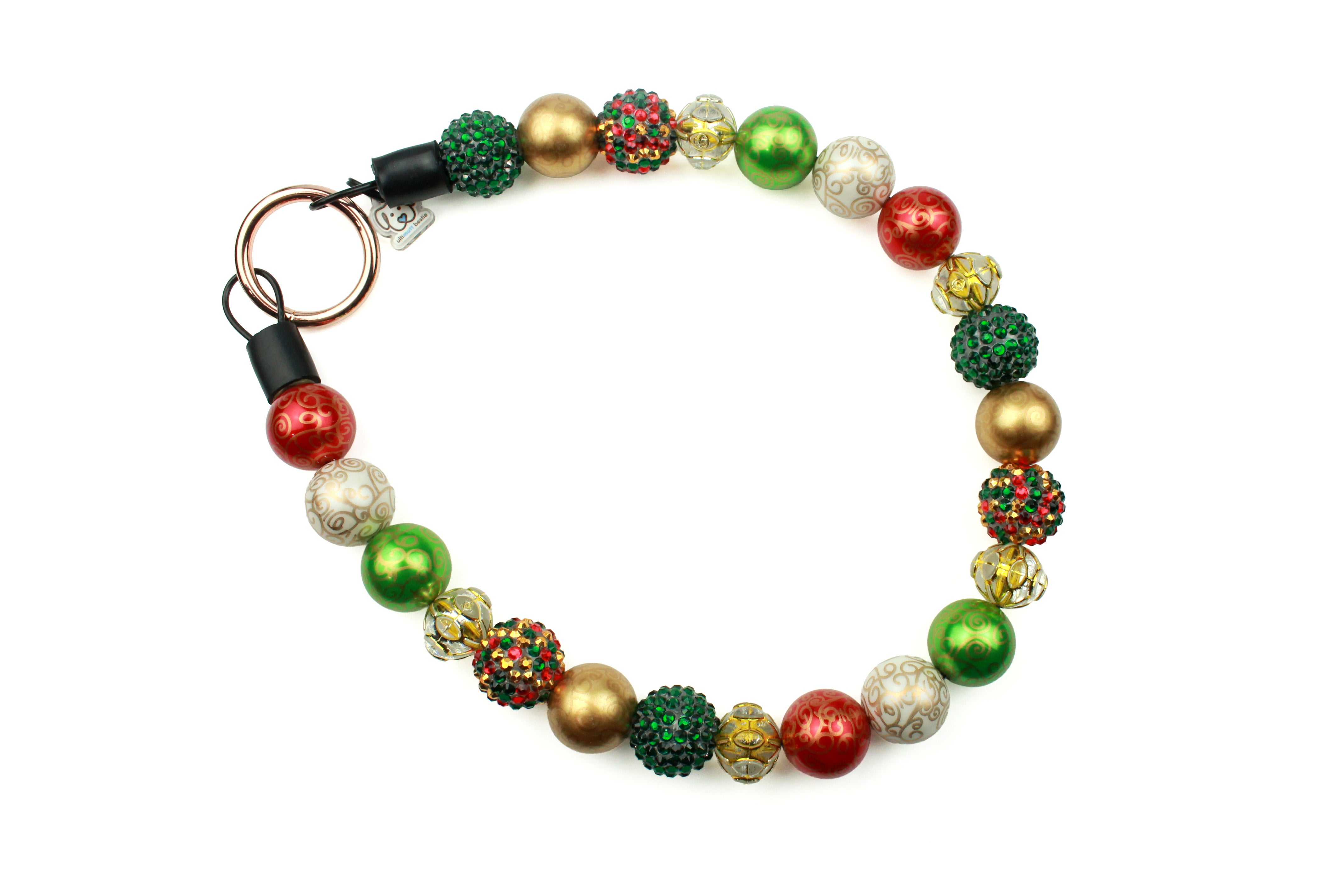 Vintage Ornaments Bead Dog Collar