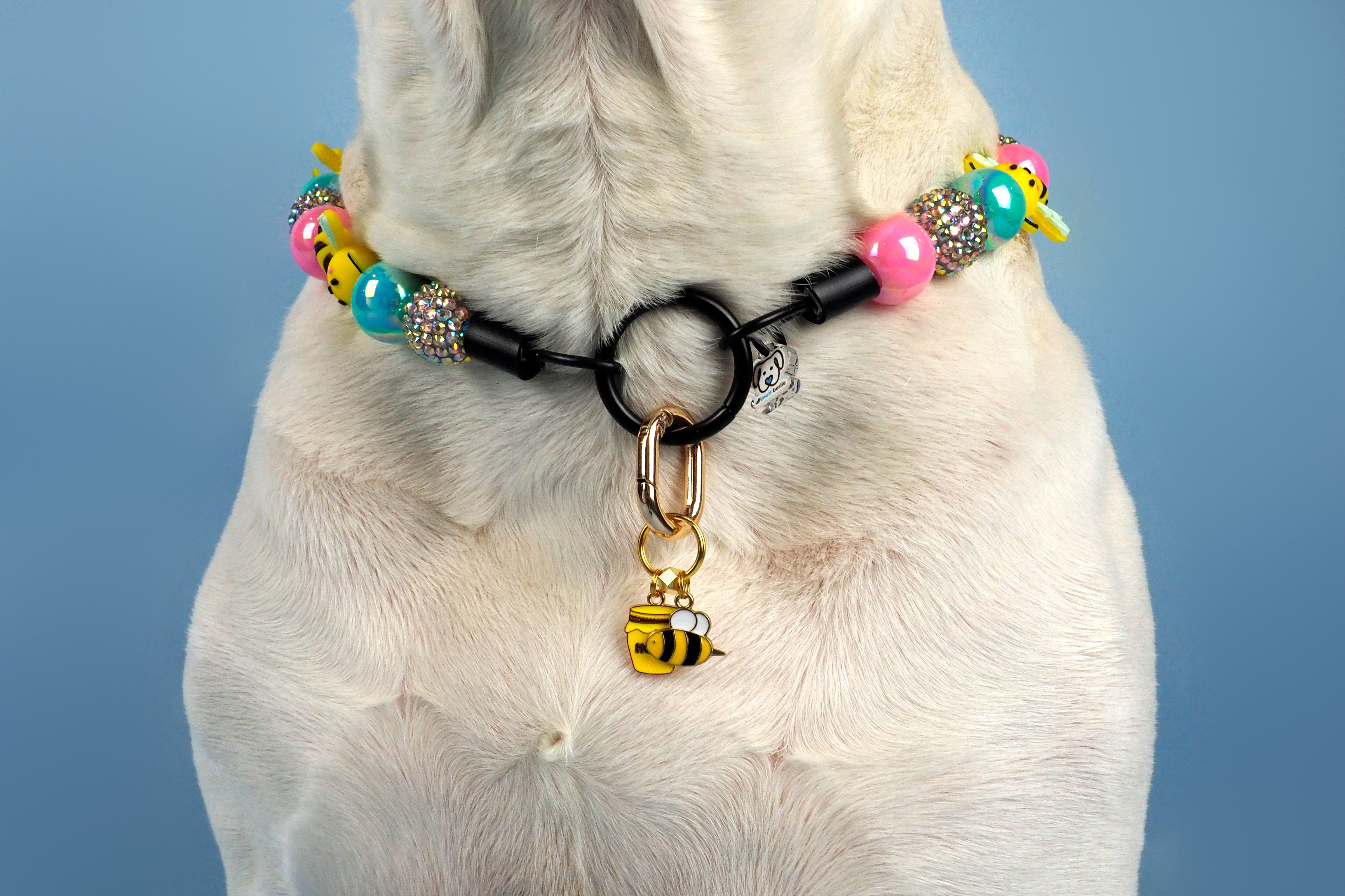 Honey Pot & Bee Collar Charm