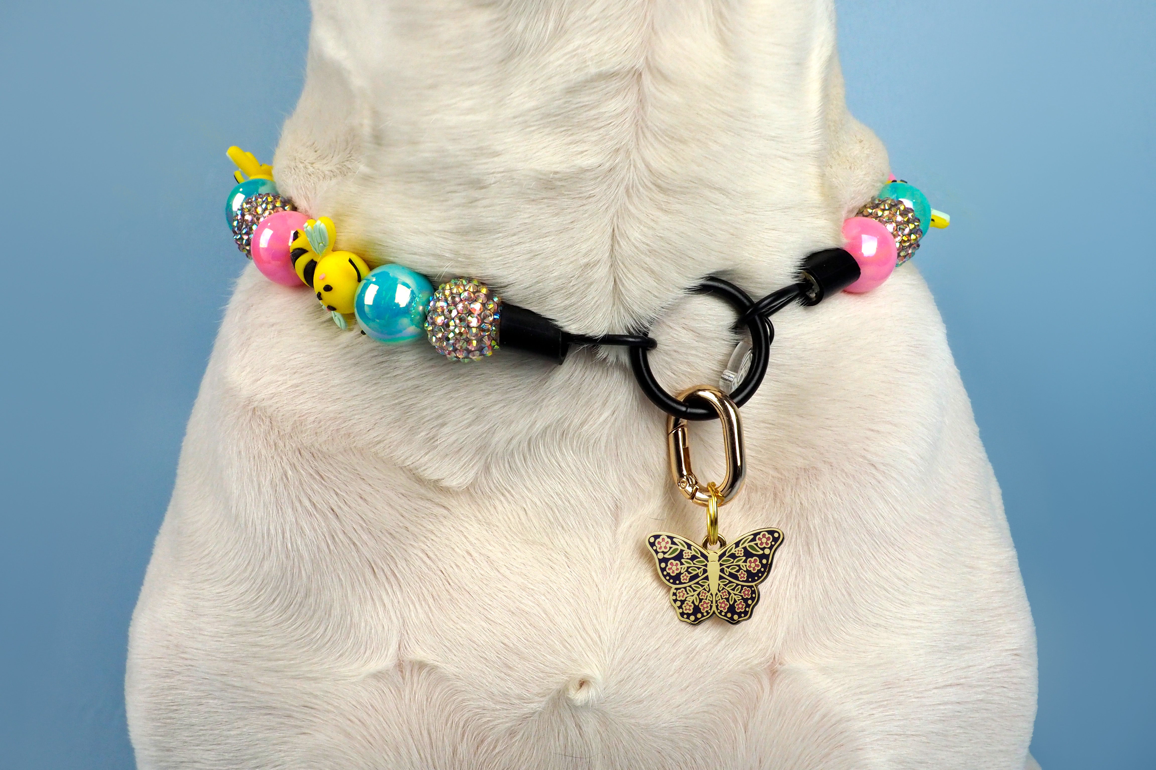 Butterfly Enamel Pet ID Tag