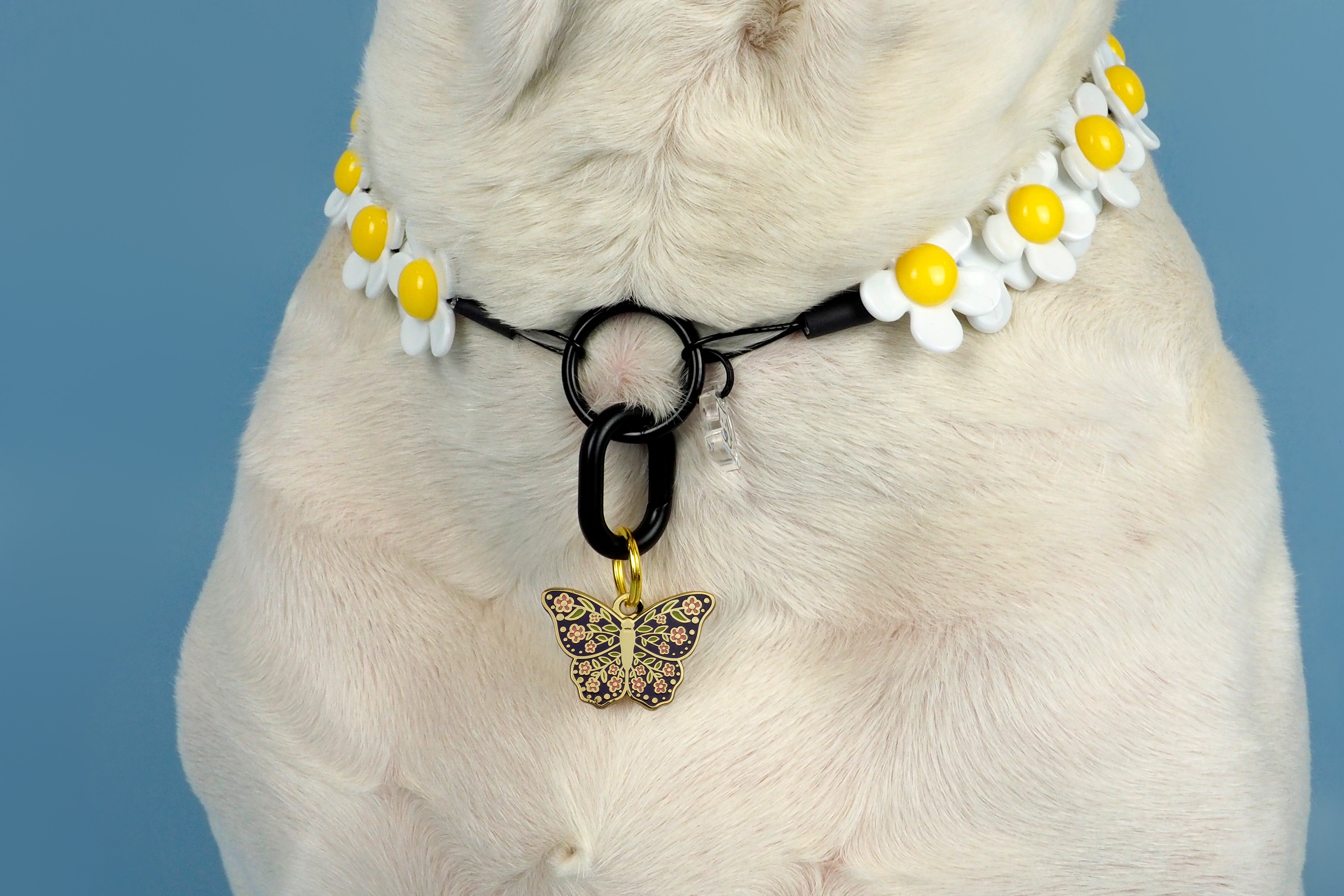 Butterfly Enamel Pet ID Tag