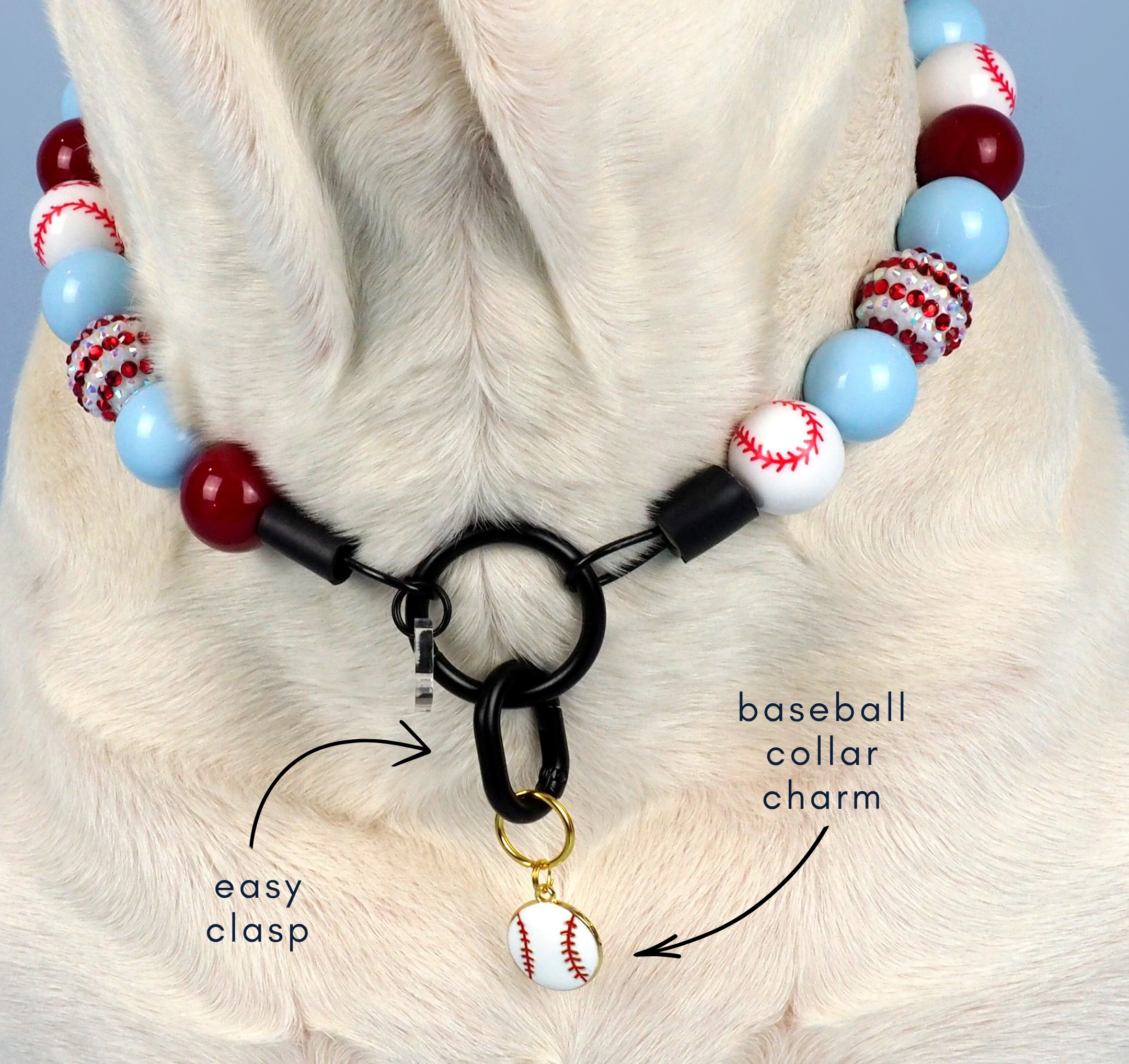 Baseball Collar Charm