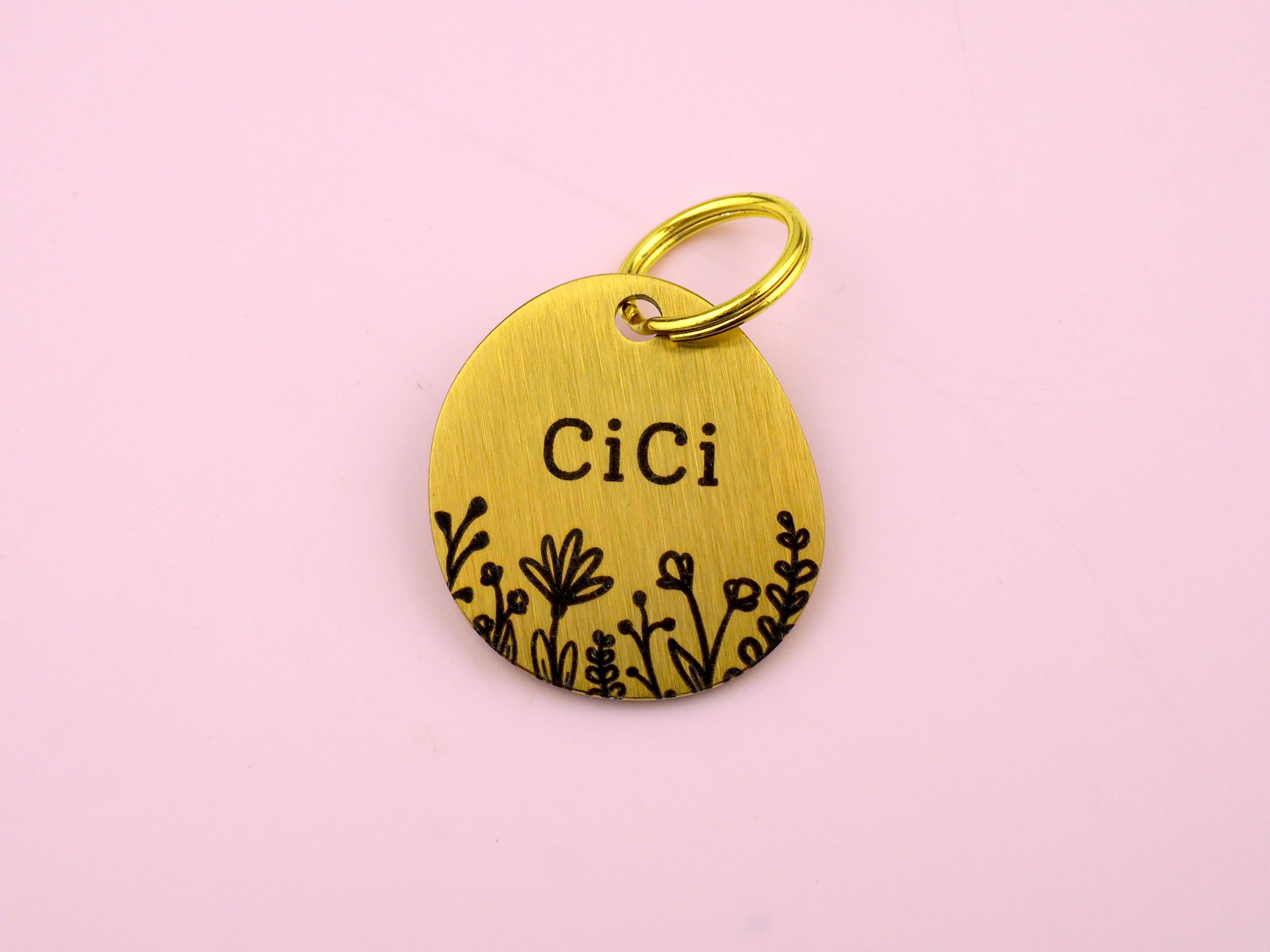 Gold Stainless Steel ID Tag