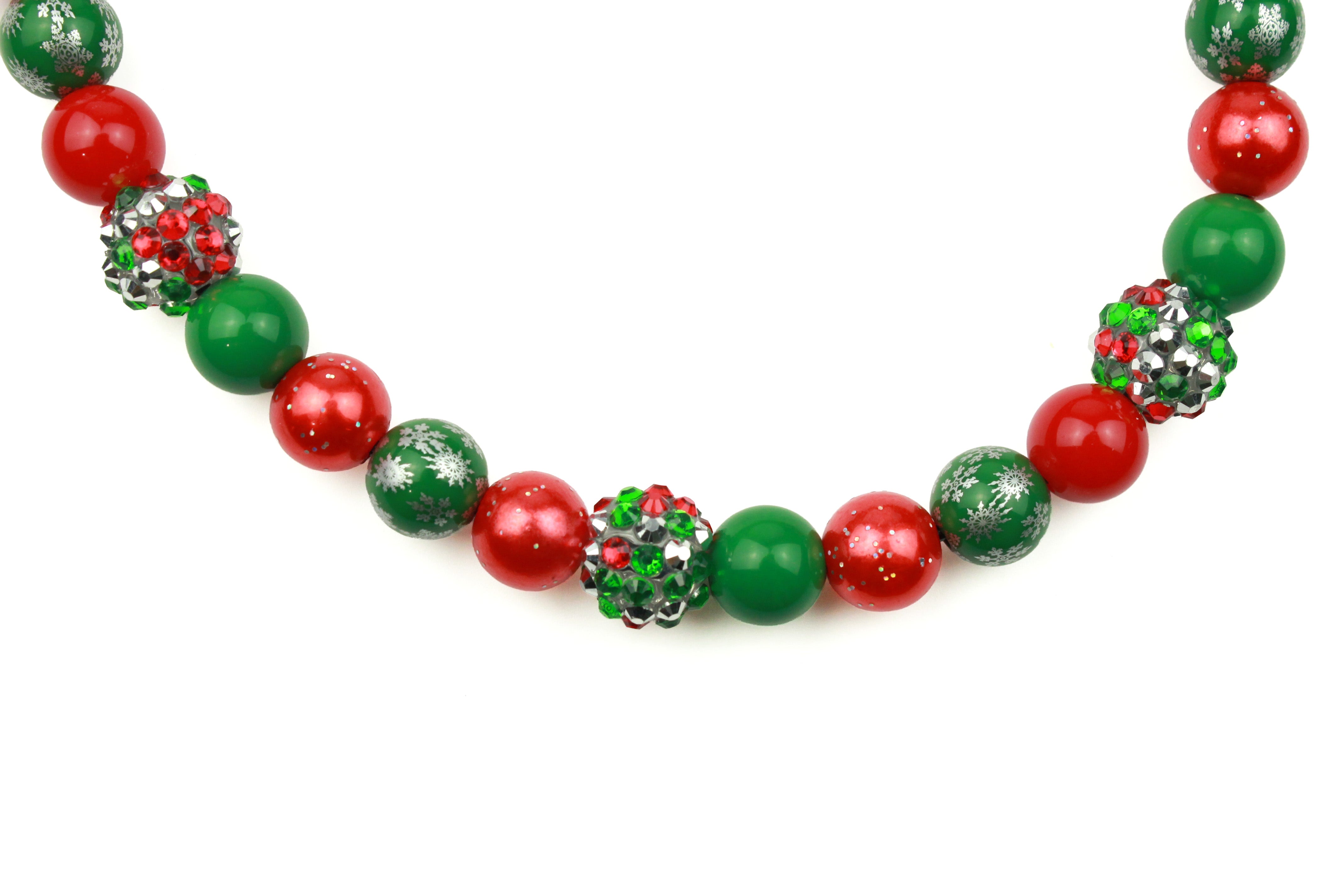 Mini Double Yuletide Dreams Dog Bead Collar