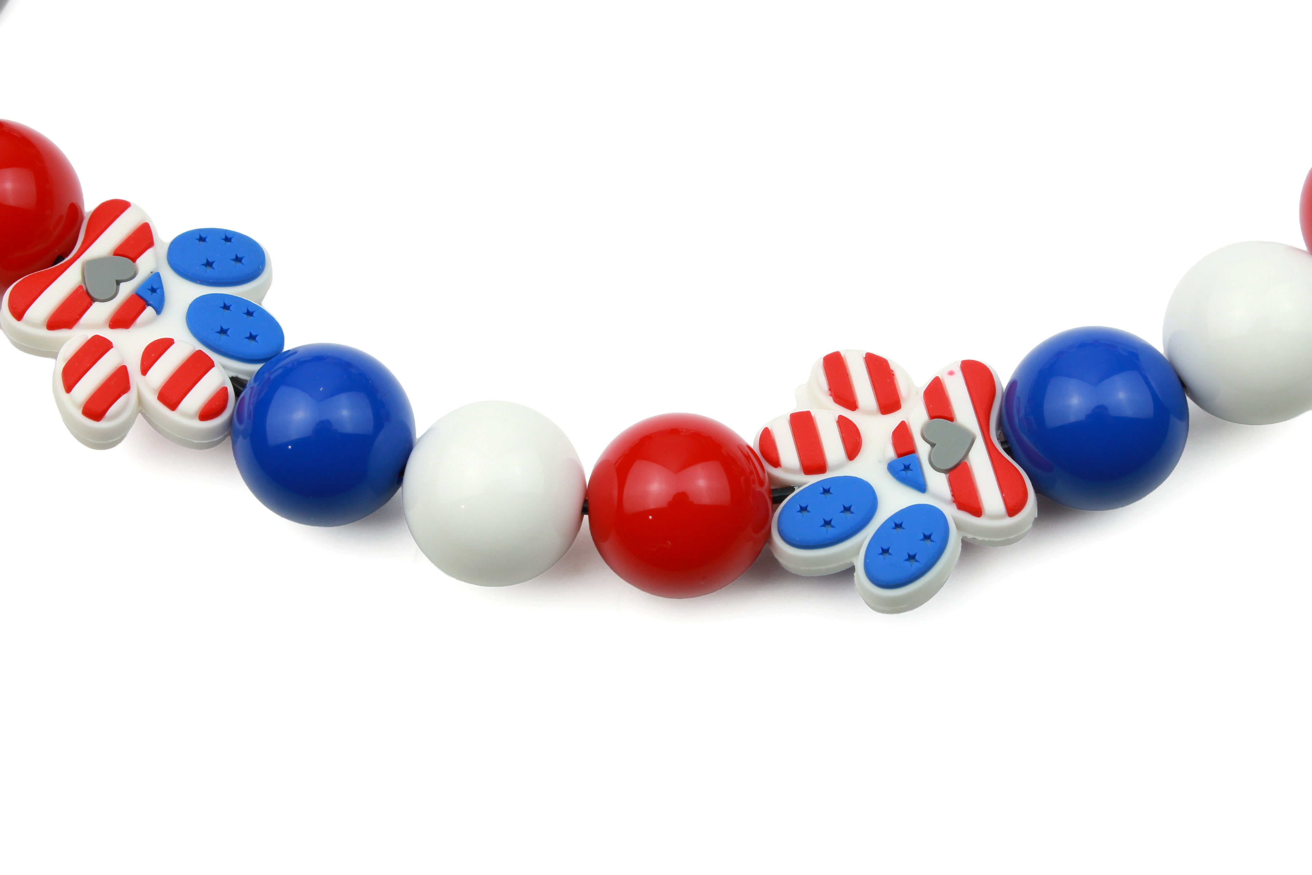 Fourth of Paws Bead Dog Collar