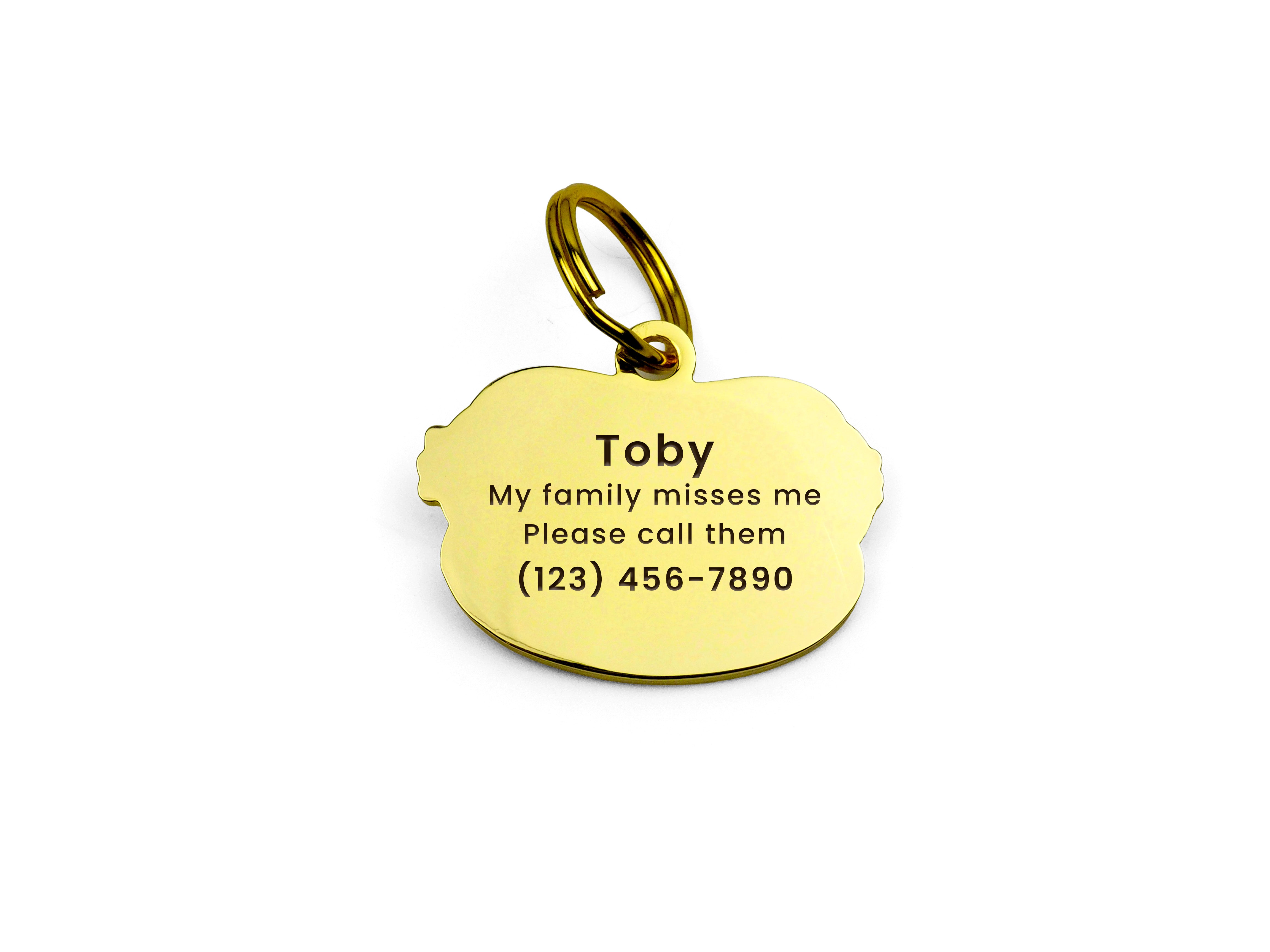 One Hot Dog Enamel Pet ID Tag