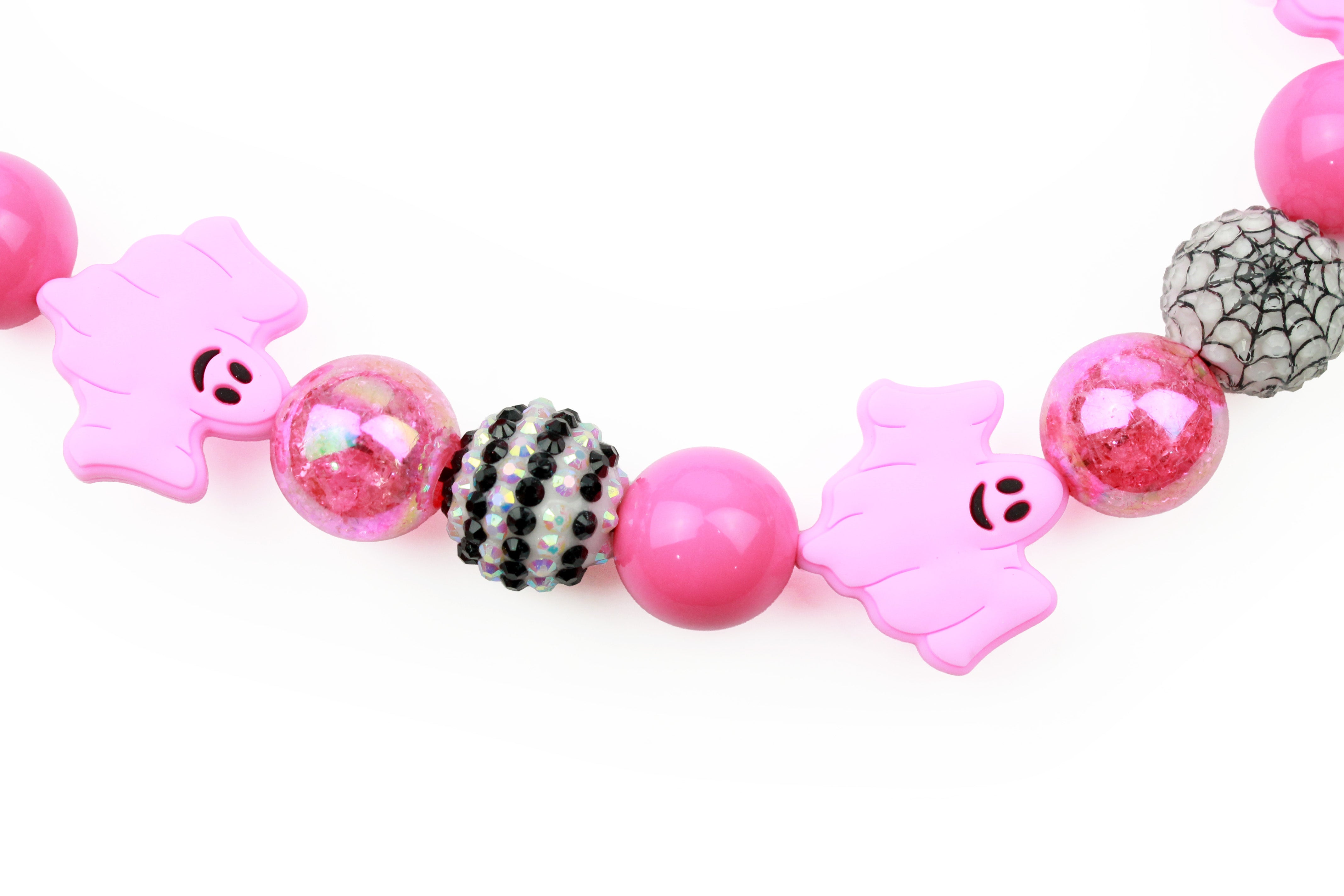 Blushing Boo Bead Dog Collar