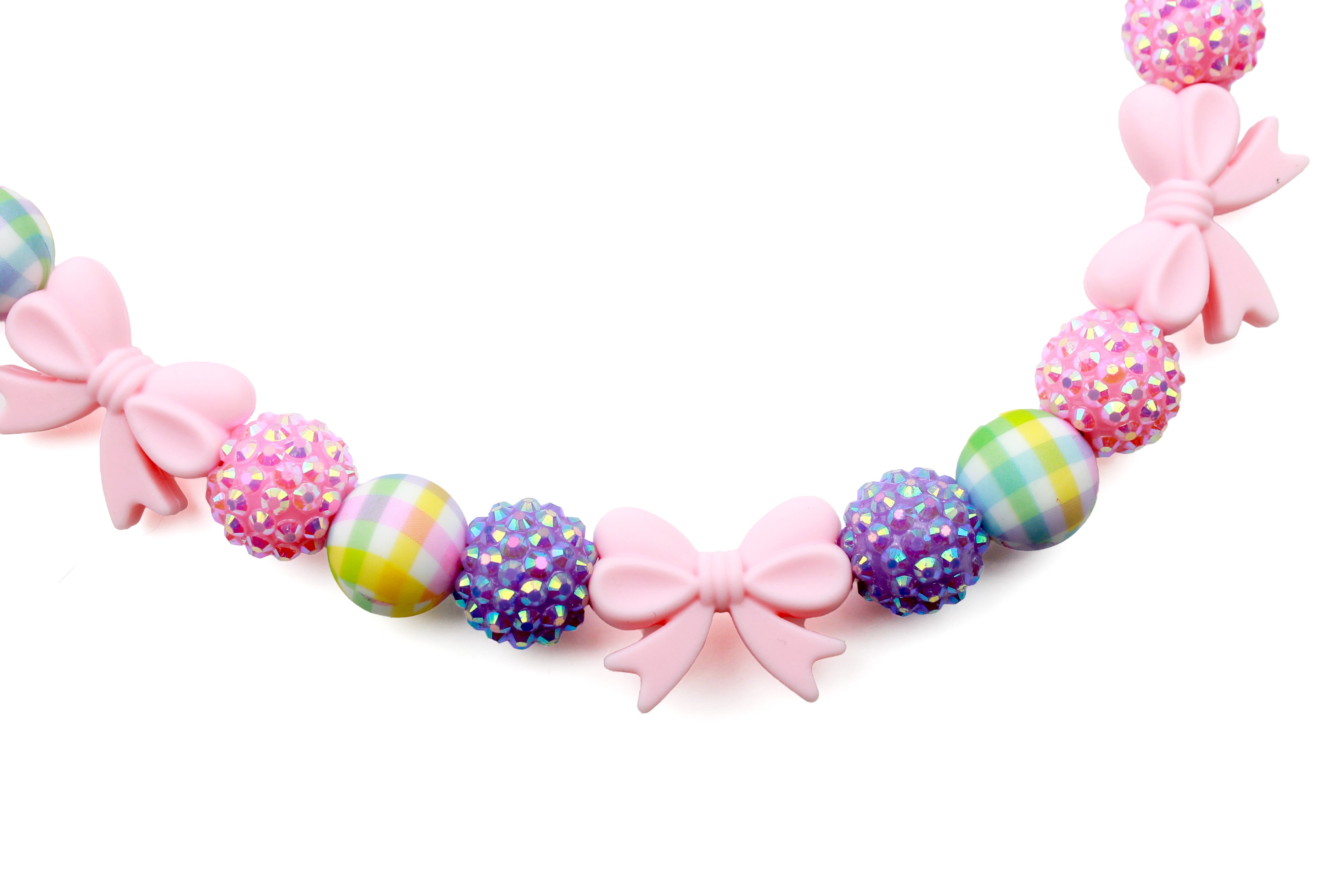 Mini Bow Peep Bead Dog Collar