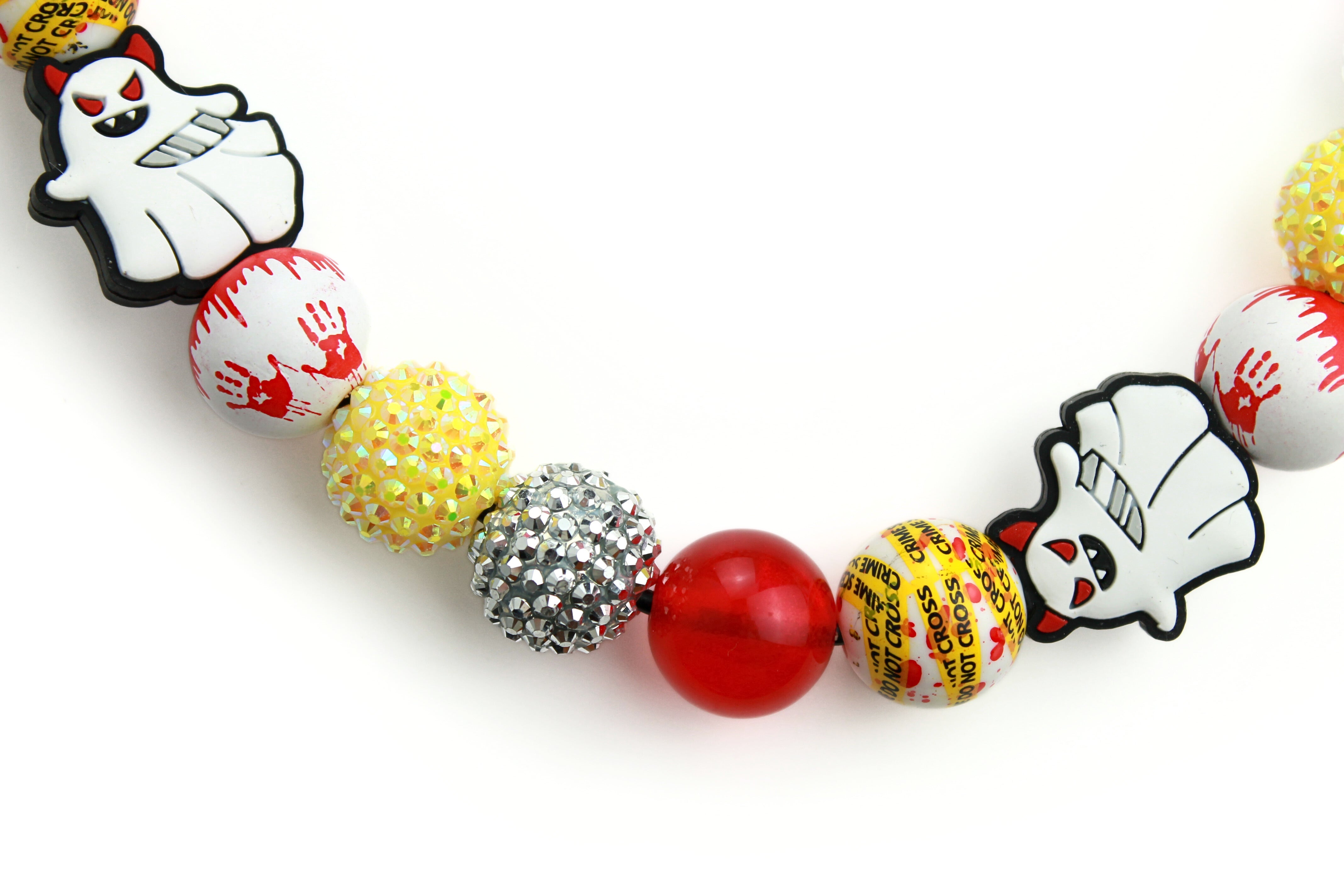 Murder Mystery Bead Dog Collar