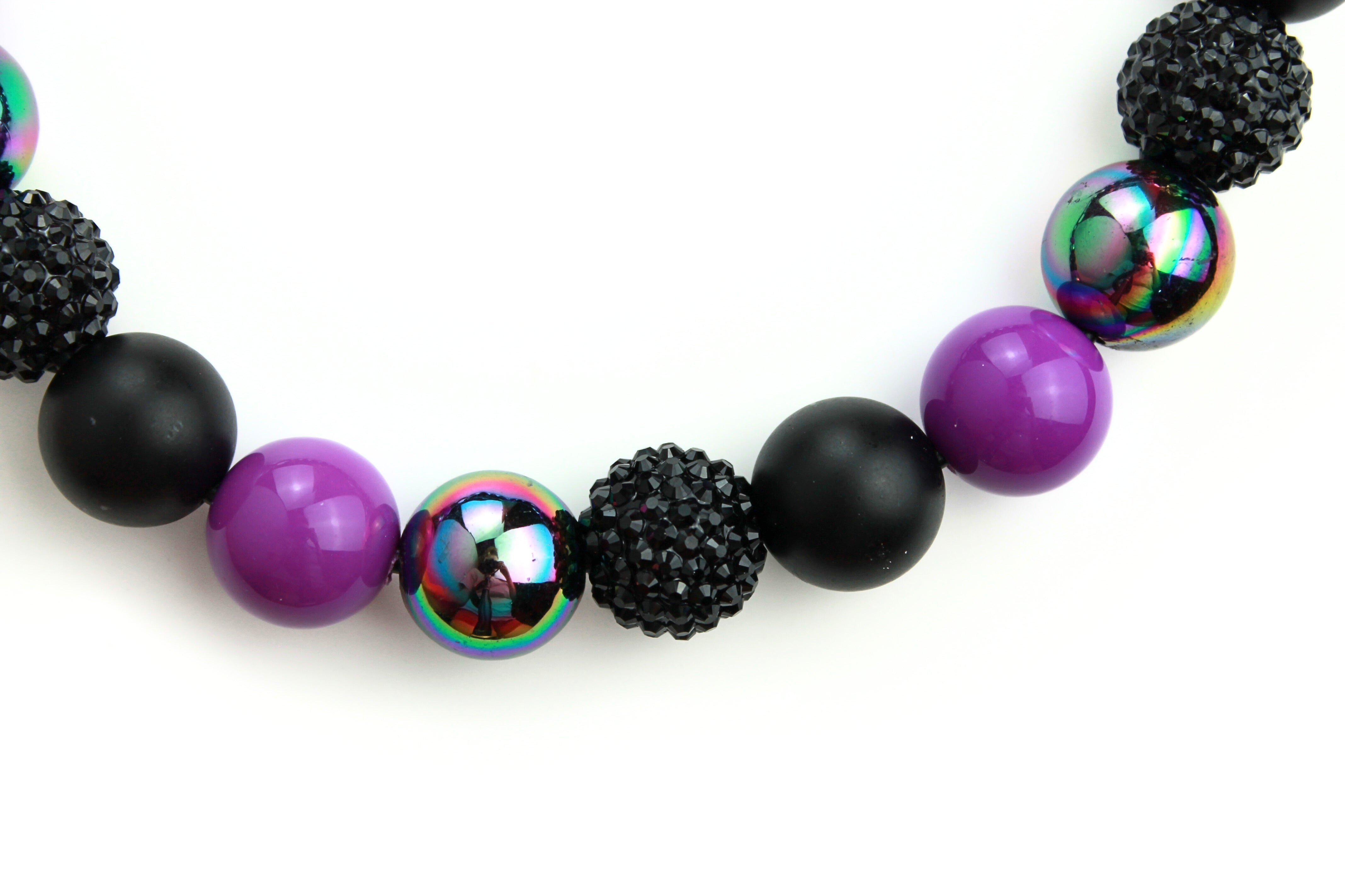 Night Court Bead Dog Collar