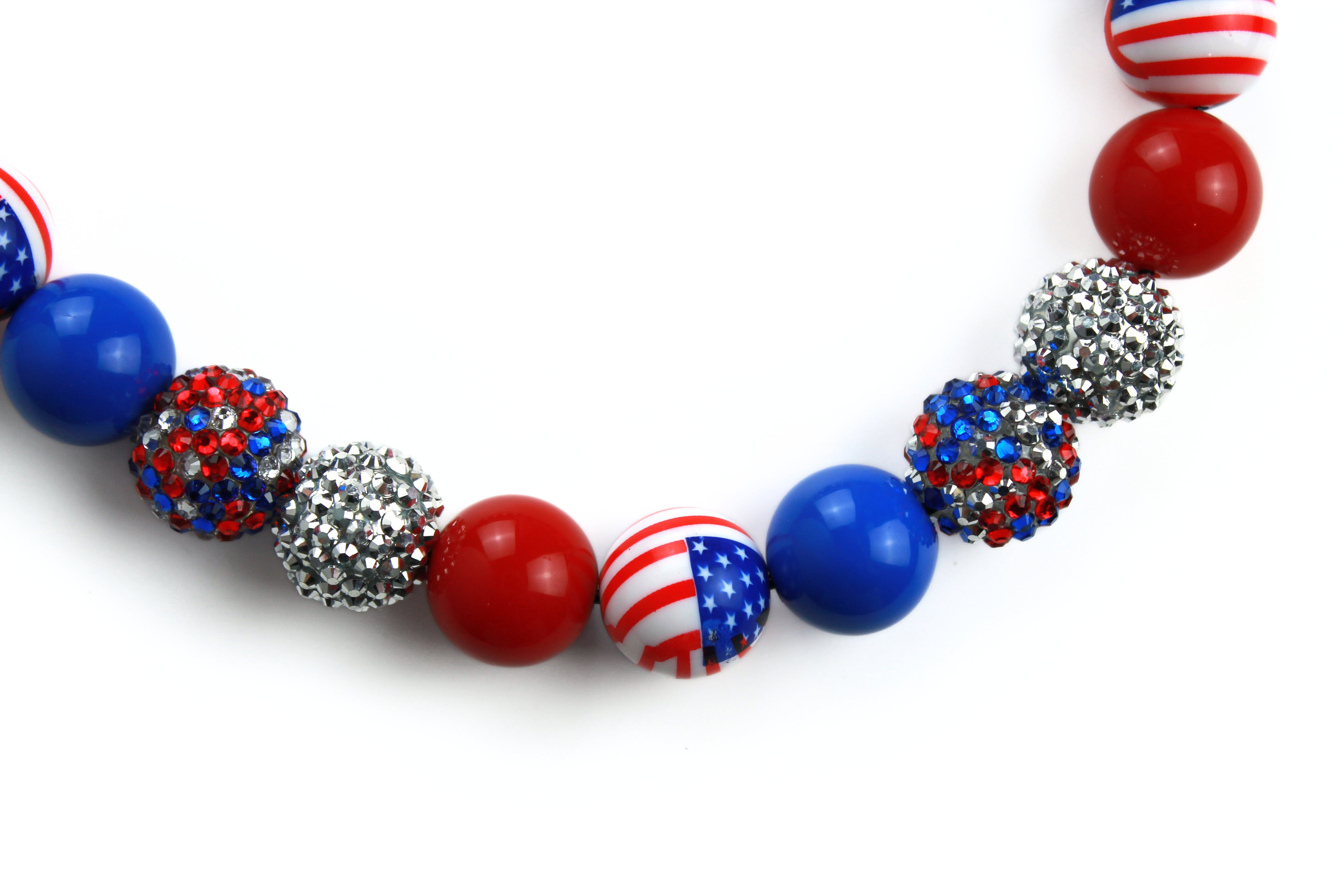 Patriot Pup Bead Dog Collar