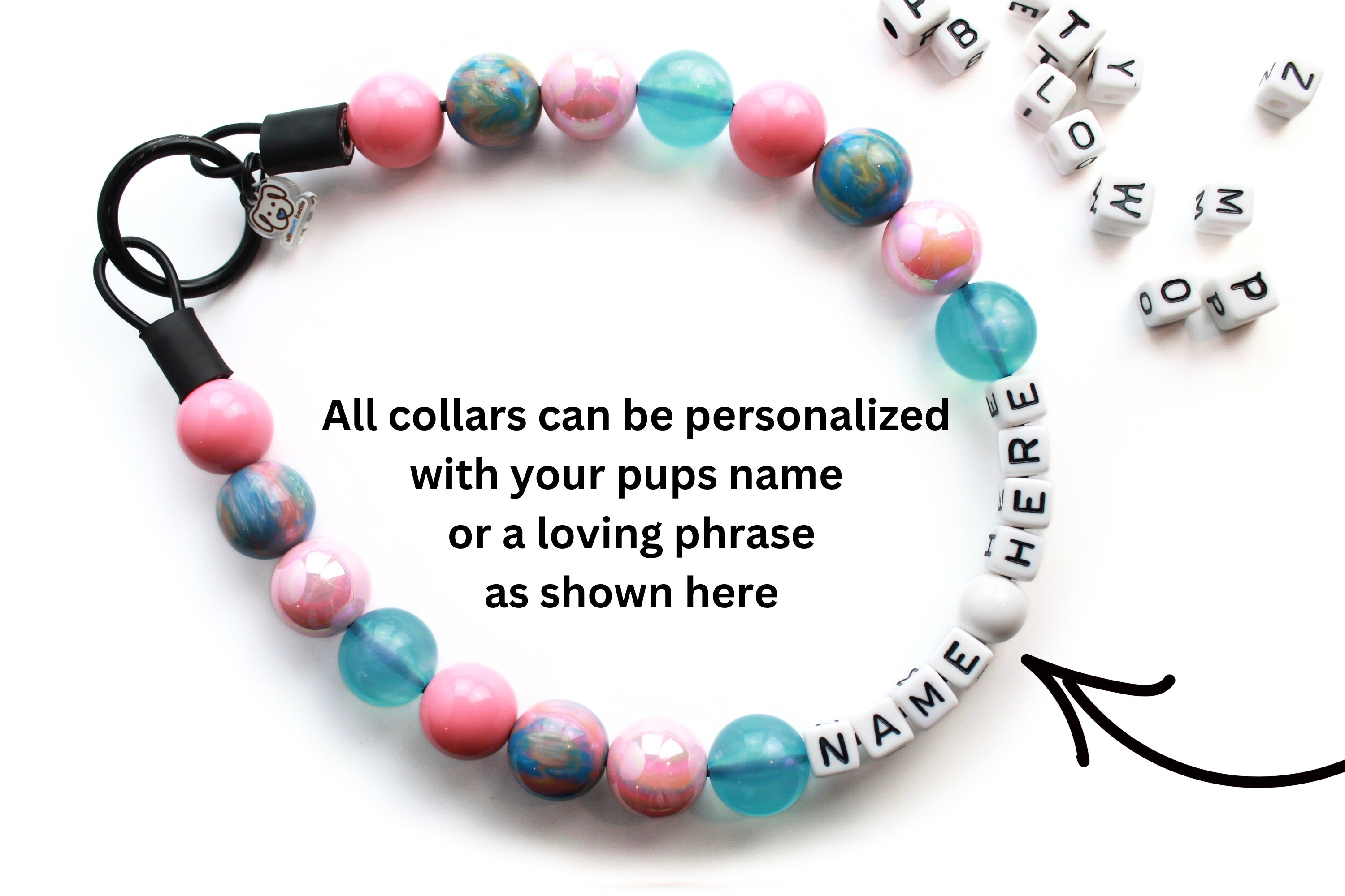 Rubber Ducky Bead Dog Collar