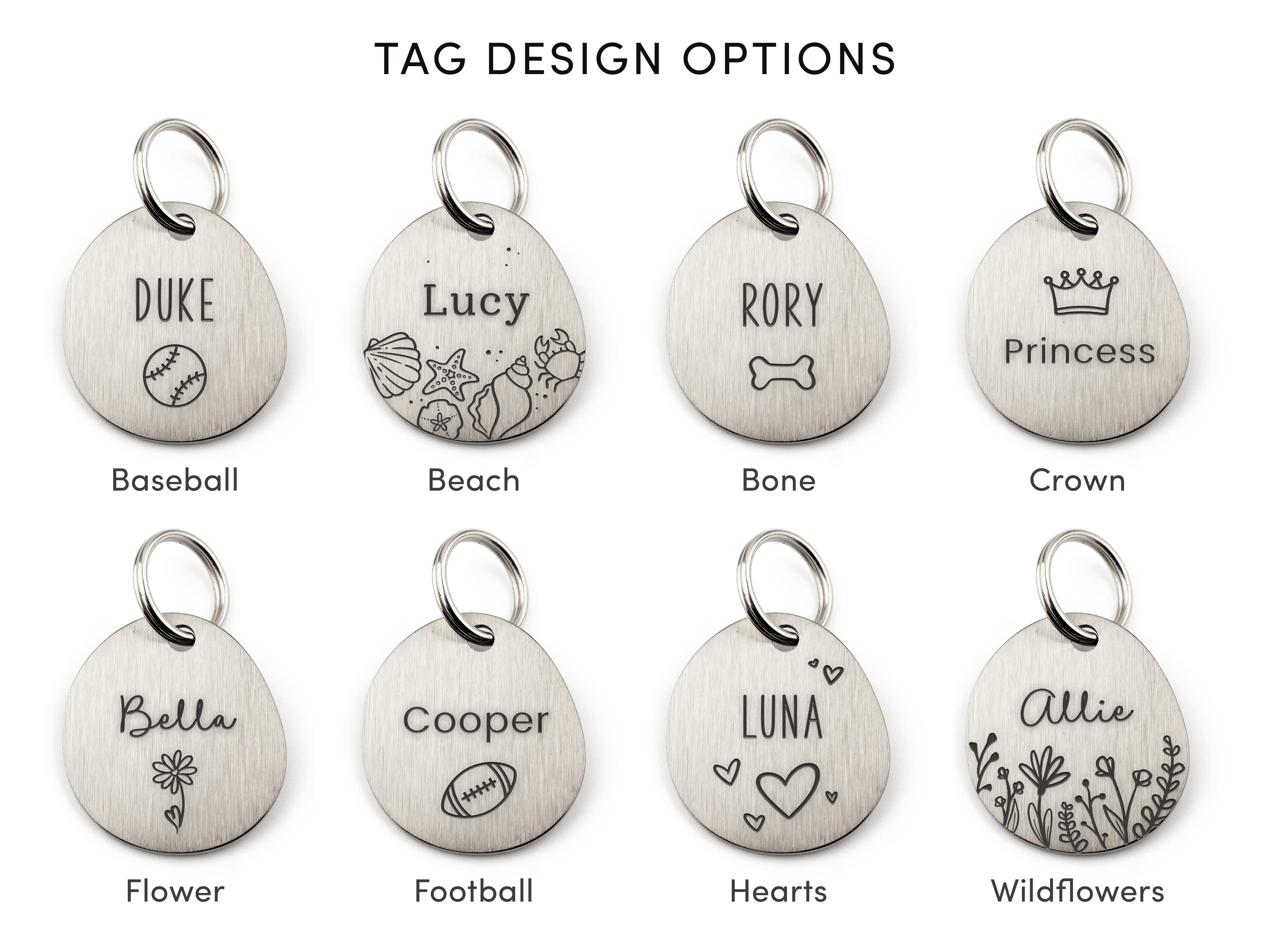 Silver Stainless Steel ID Tag