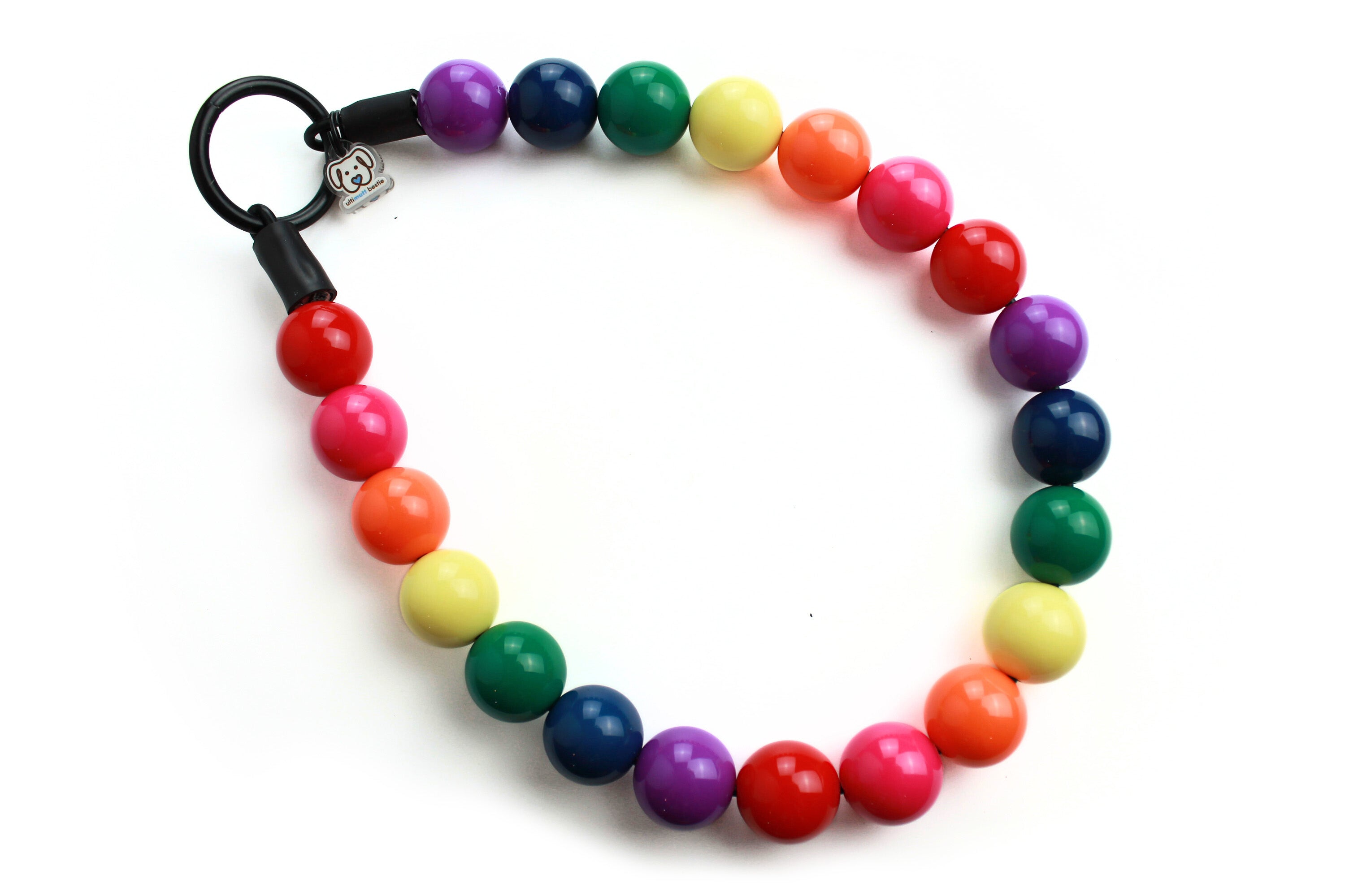 Under the Rainbow Bead Dog Collar